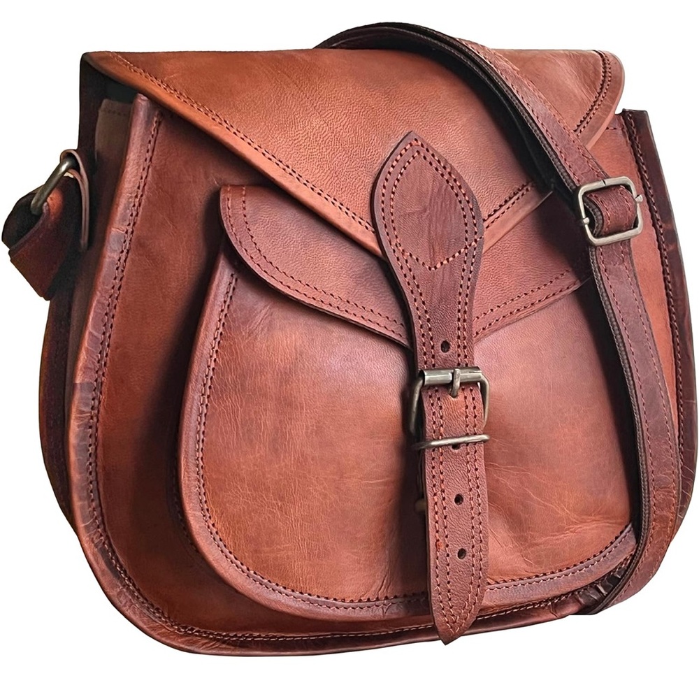 NWT RUSTIC TOWN Leather Crossbody Satchel Purse